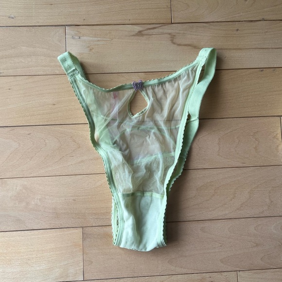 NWOT Flora Panty + Garter in Green - Picture 8 of 16